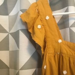 Sleeveless, Mustard Blouse